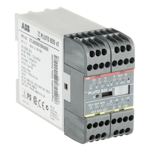 ABB PLUTO.B20 SAFETY PLC WITH PLUTO SAFETY BUS 20 I/O WIDTH 45mm ...