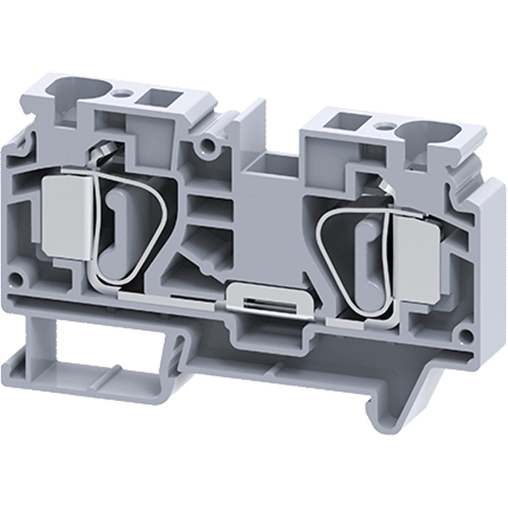 CSC16T - 16MM Spring Clamp TERMINAL BLOCK - GREY USE CA509/K12 MARKERS